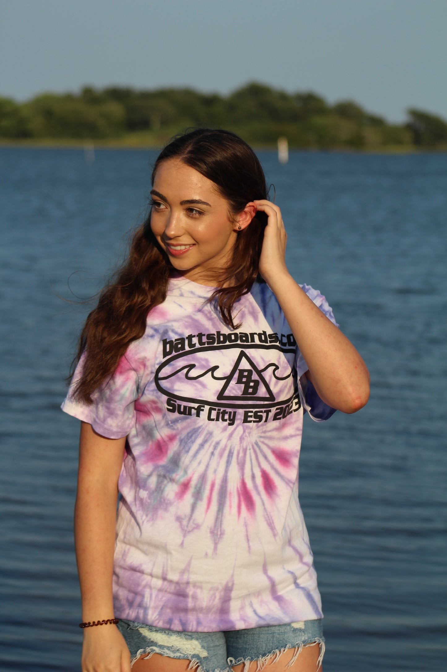 Batts Boards Random Tye Die Color 100% Cotton Tee (Unisex)